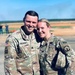 Capt. Jordan Browder poses with her Husband after receiving Jump Wings