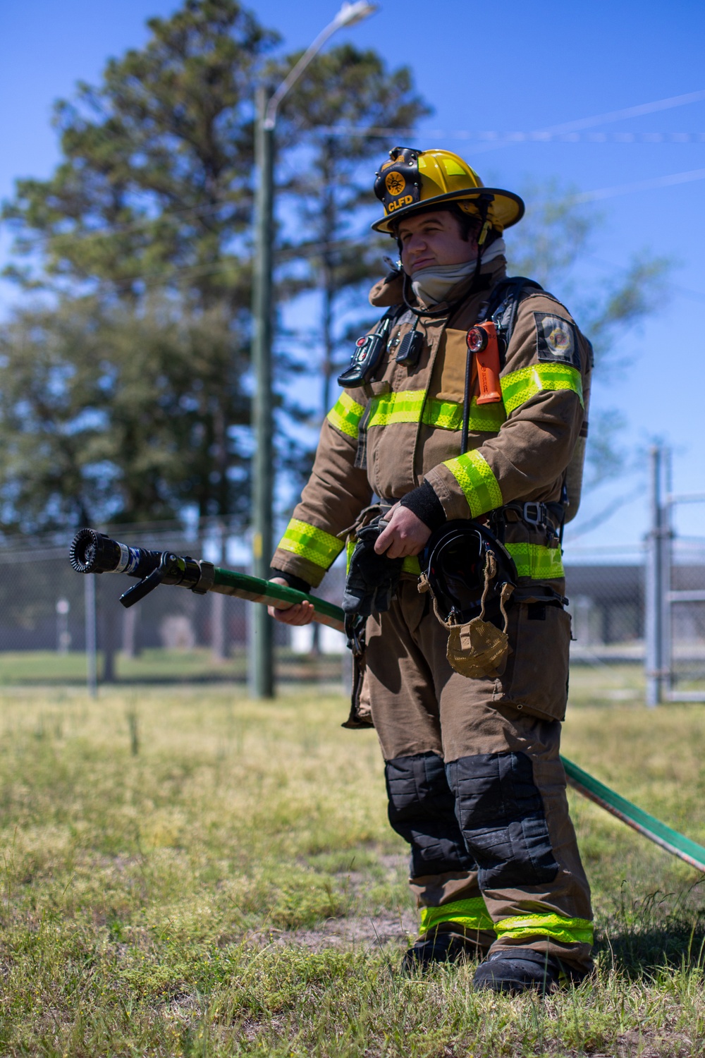 Camp Lejeune Fire and Emergency Services Conduct an Airport Firefighter Practical