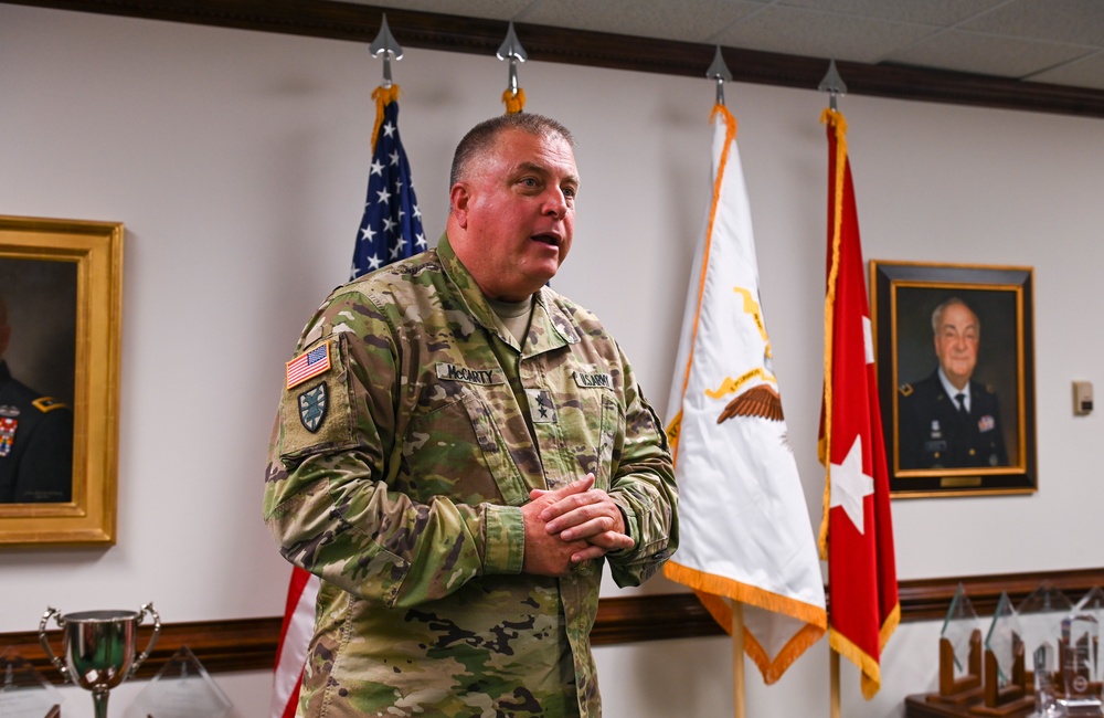 Promotion ceremony for Lt. Col. Garrick Messer to colonel