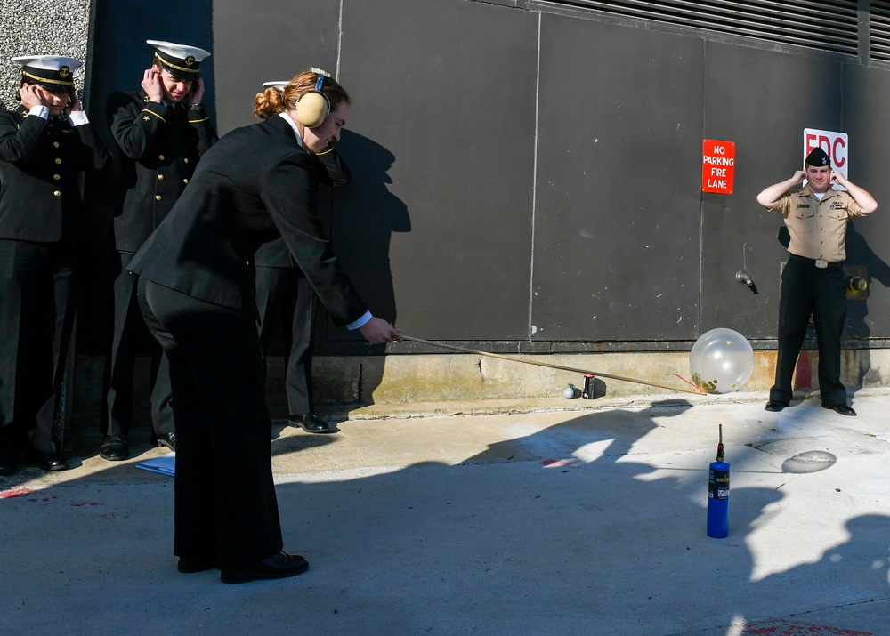 Midshipmen Participate in Explosives Demonstration