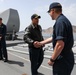 USS Ross Sailor reenlists aboard the ship