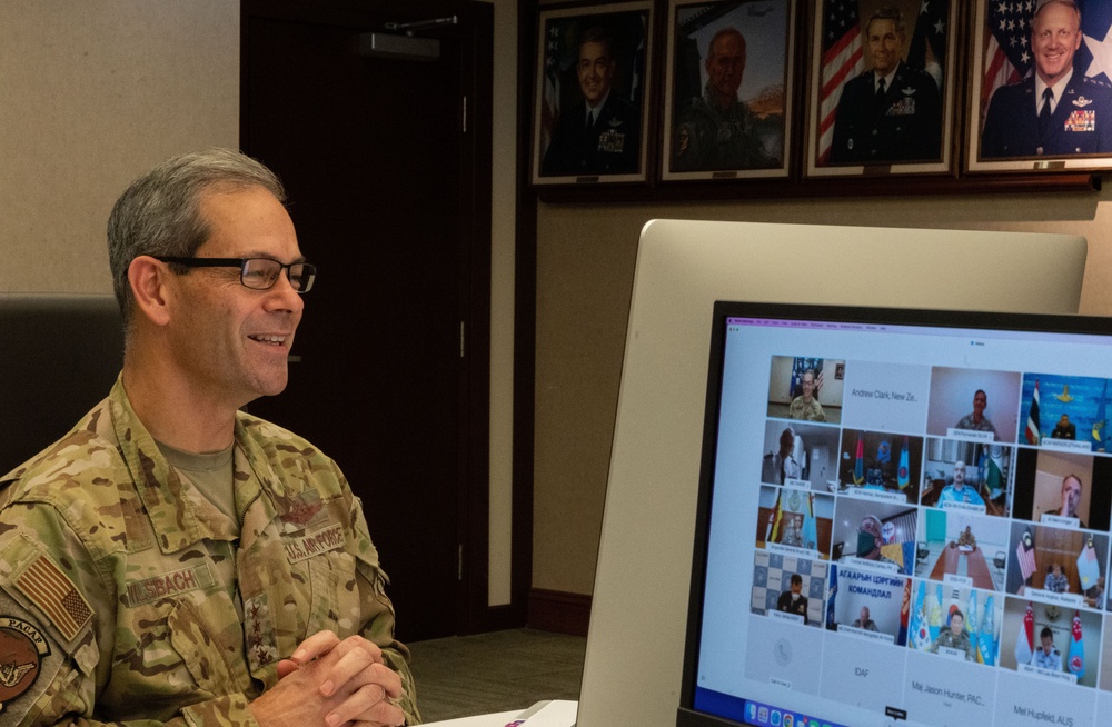 Pacific Air Forces commander holds virtual meeting with Pacific air chiefs