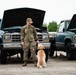 Military Working Dogs and Handlers Train