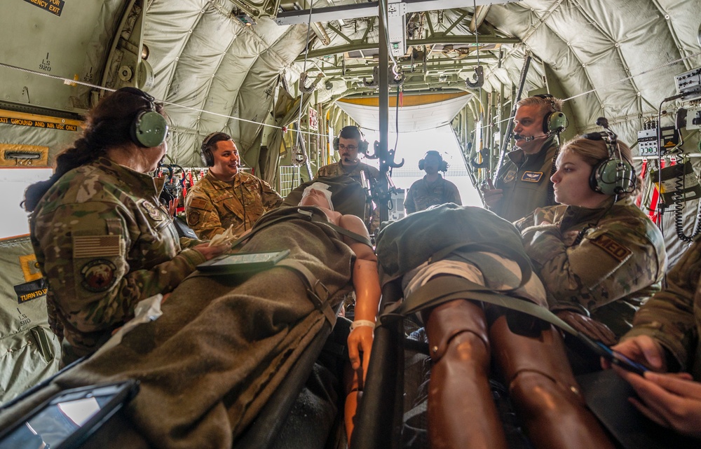 60th AES trains on a C-130