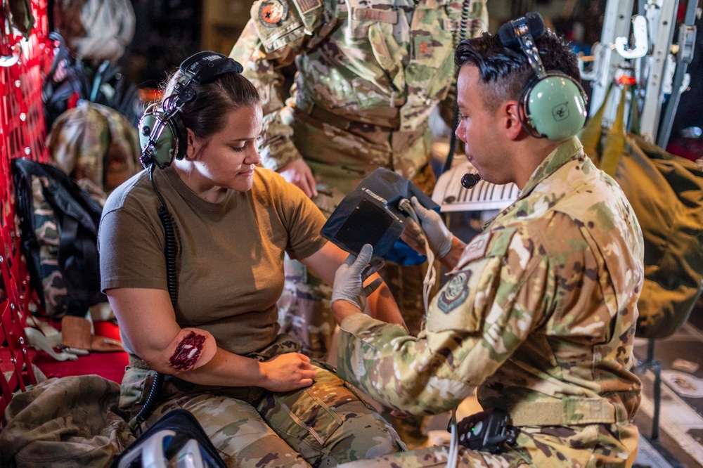 60th AES trains on a C-130