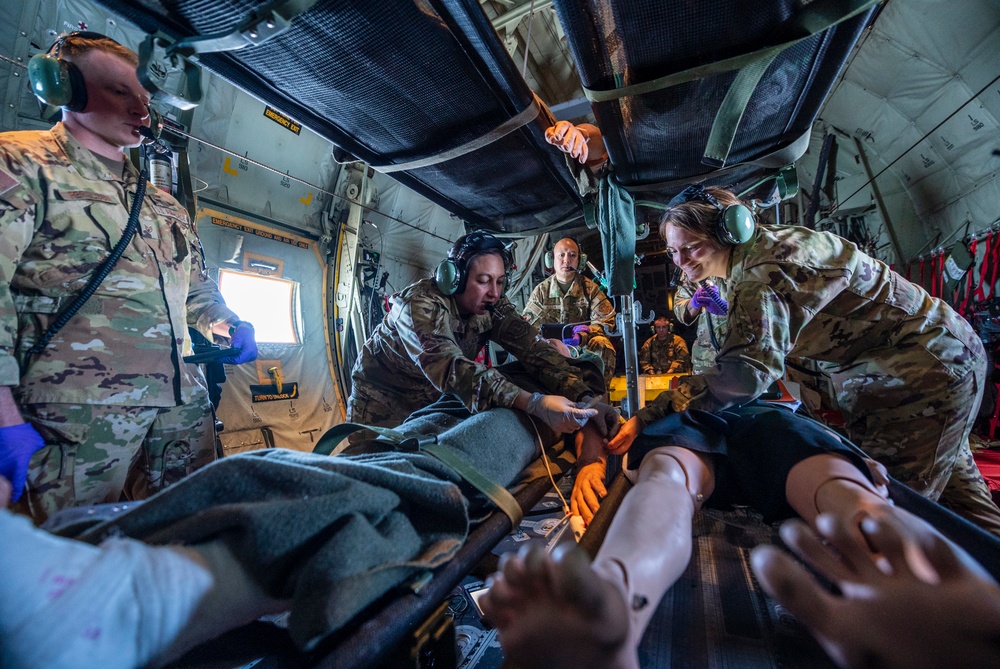 60th AES trains on a C-130