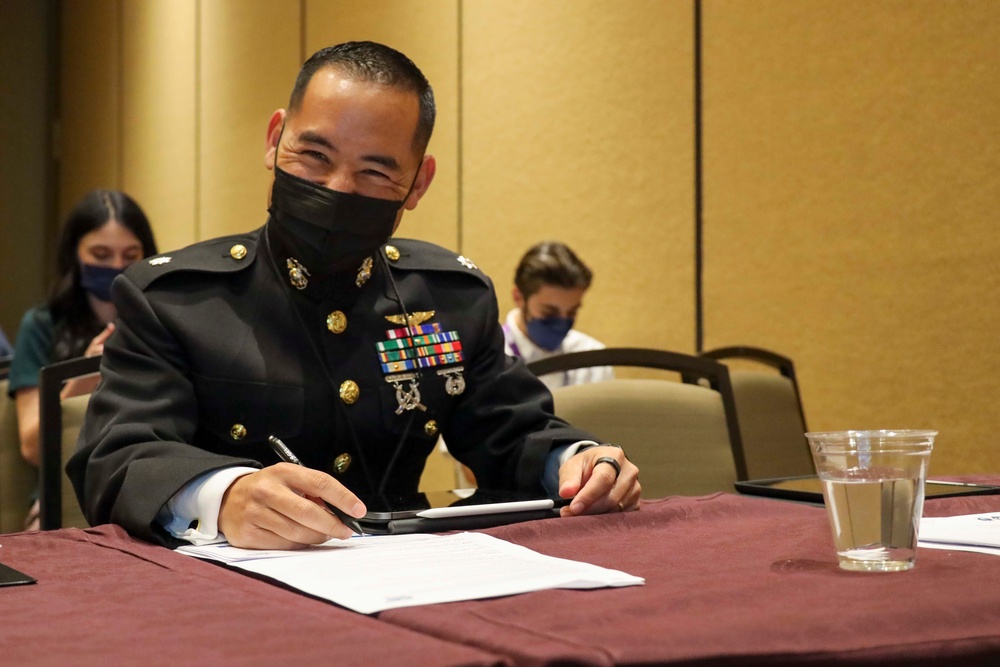 Naval Postgraduate School Marine judges National Junior Sciecne and Humanities Symposium
