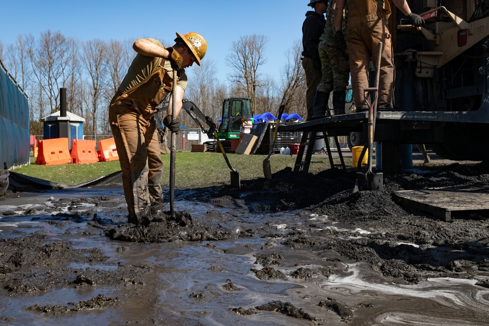 Connecticut Army National Guard Well Drillers Get Their Boots Wet