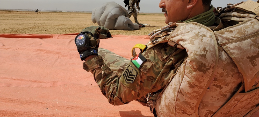 Royal Jordanian Armed Forces Operator is Ready for the Jump Exercise