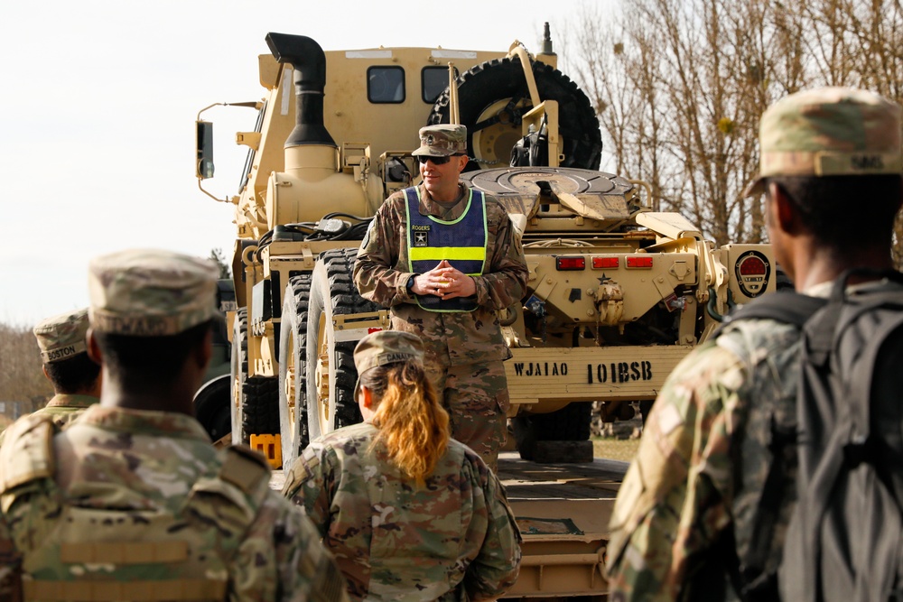Soldiers test their skills at the 101BSB Truck Rodeo