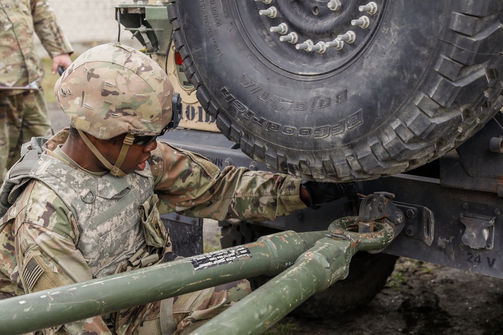 Soldiers test their skills at the 101BSB Truck Rodeo