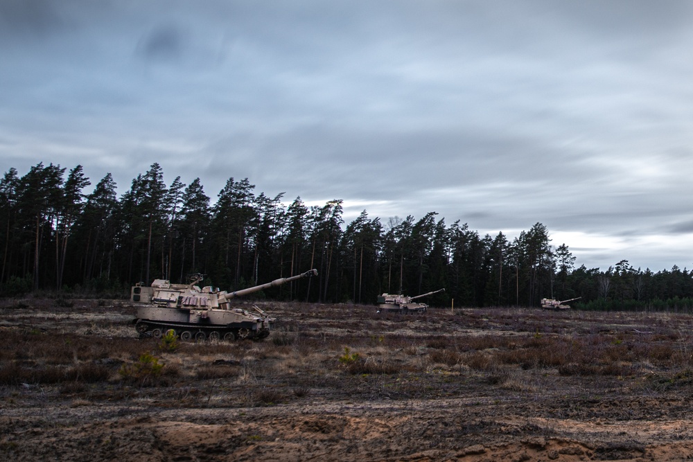 Soldiers Participate in Live-Fire Exercise at Lithuania