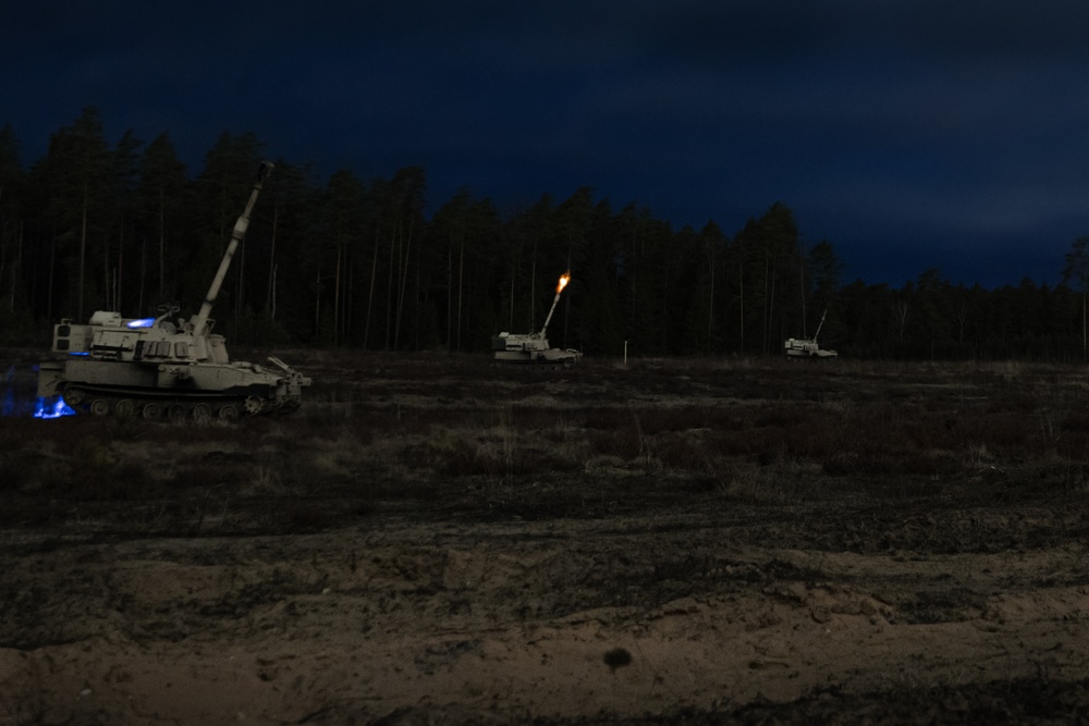 Soldiers Participate in Live-Fire Exercise at Lithuania