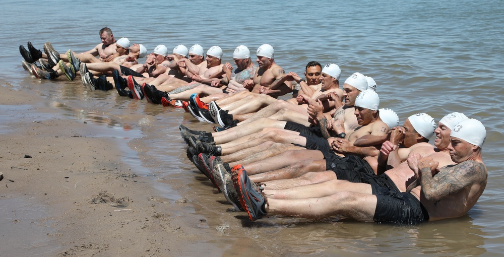 Border Patrol Tactical Unit candidate swim qualifications