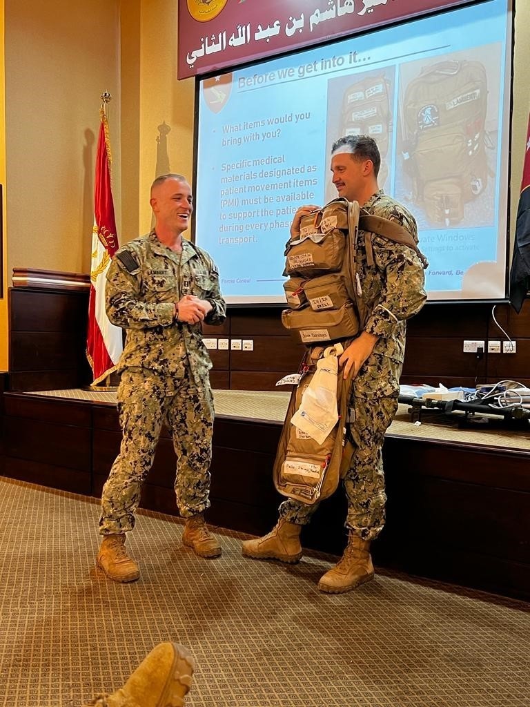 ERSS 27 conducts SMEE at Prince Hashem Bin Al-Hussein Military Hospital