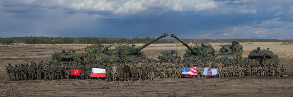 Paratroopers, Polish Allies take part in Combined Arms Live Fire Exercise