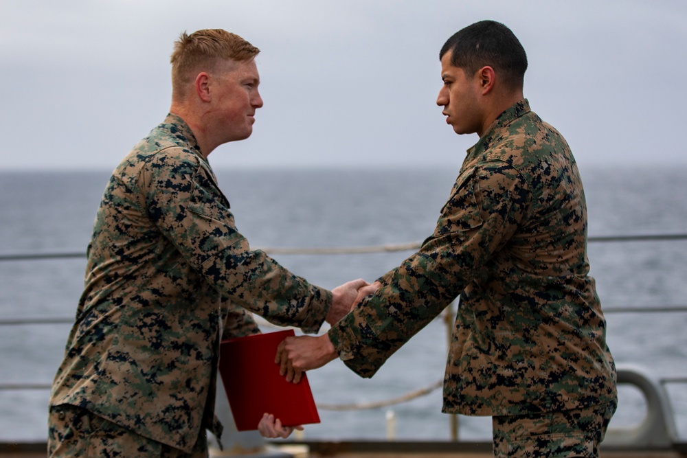 Marine receives CERTCOM