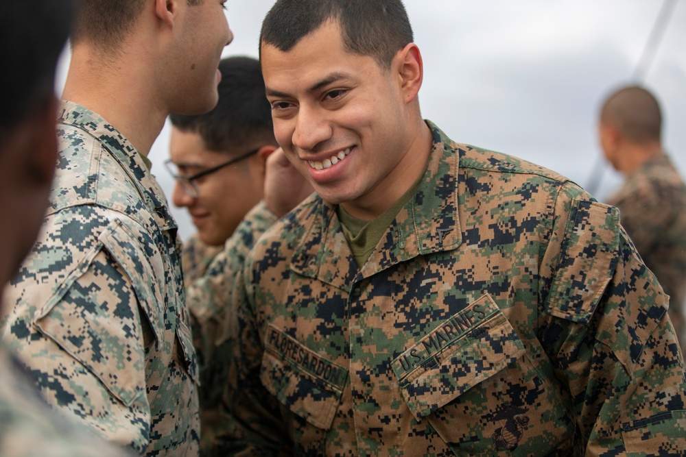 DVIDS - Images - Marine receives CERTCOM aboard USS Gunston Hall [Image ...