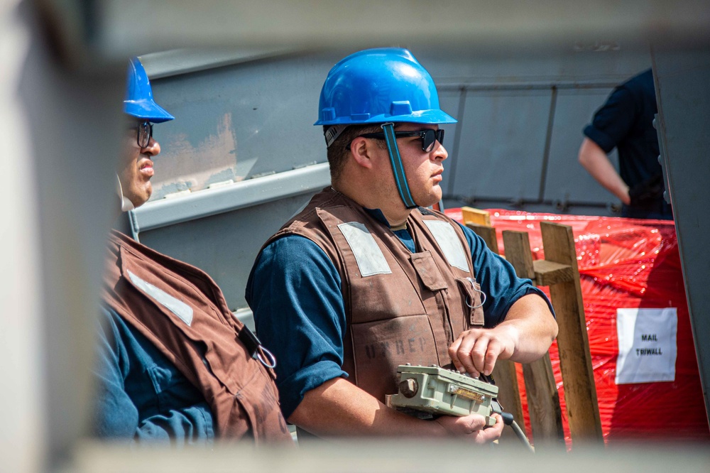 USS Jason Dunham (DDG 109) Conducts Replenishment-at-Sea With USNS Laramie (T-AO-203)