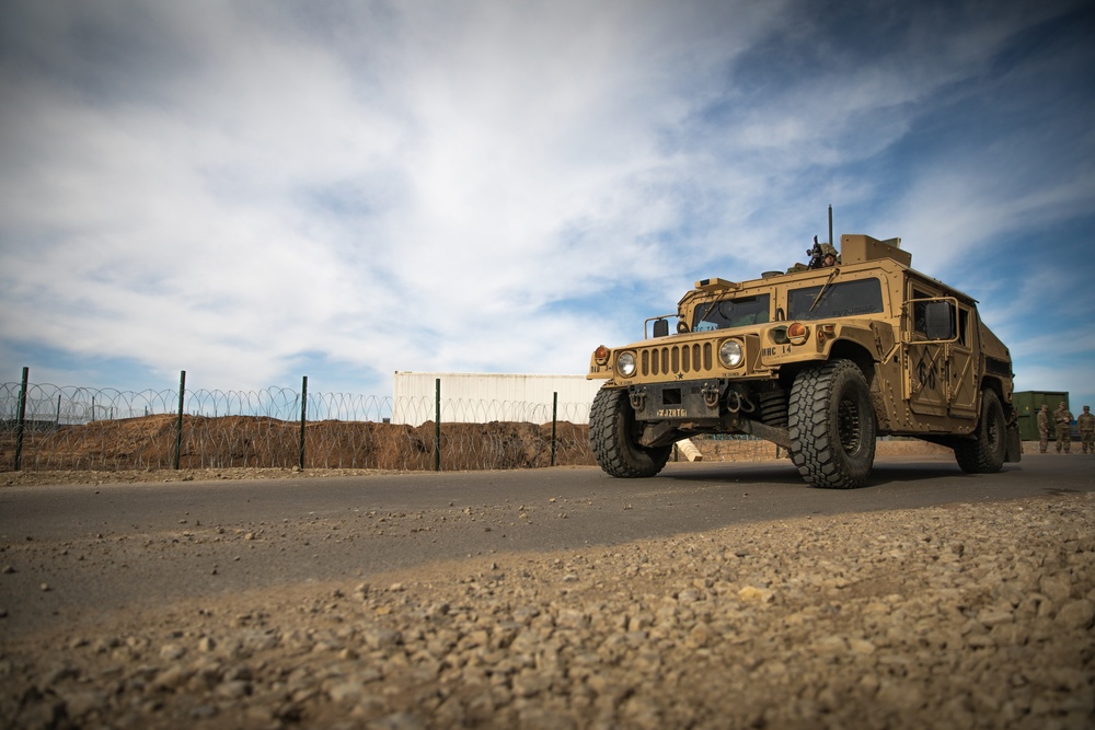 Force Protection Drill at Camp Herkus