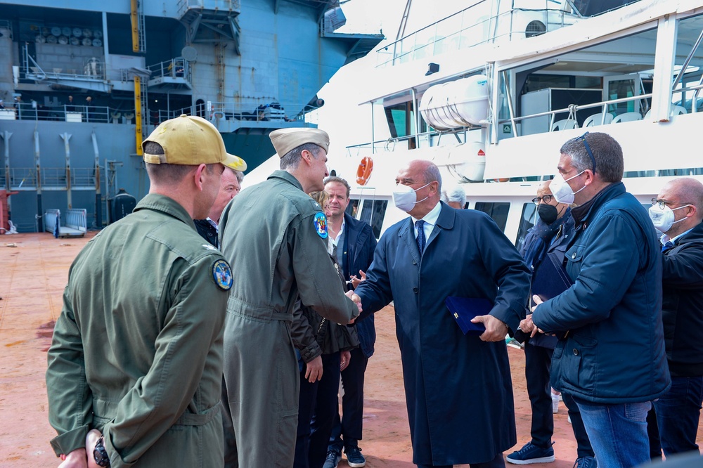 The Harry S. Truman Carrier Strike Group is on a scheduled deployment in the U.S. Sixth Fleet area of operations in support of naval operations to maintain maritime stability and security.