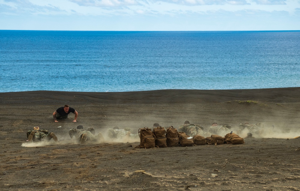 Marines Graduate MCMAP at Iwo Jima