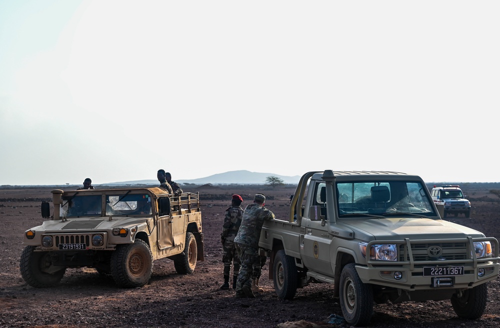 SFAB Trains Djiboutian Forces at the Range