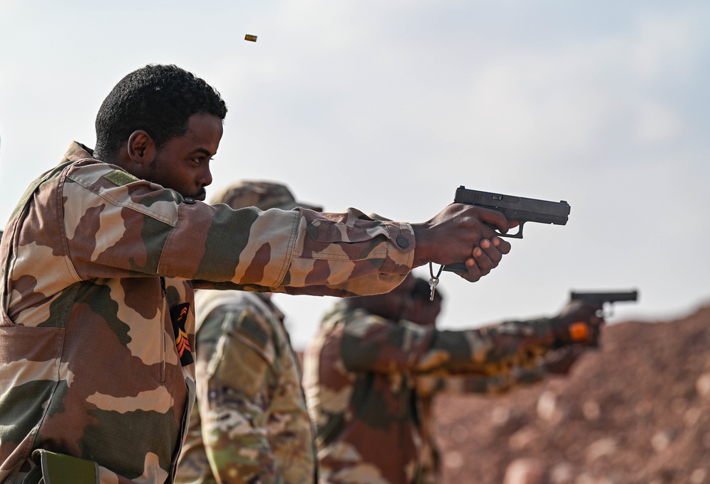 SFAB Trains Djiboutian Forces at the Range