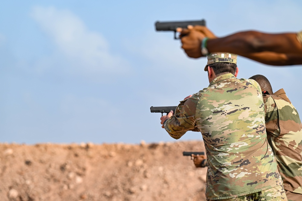 SFAB Trains Djiboutian Forces at the Range