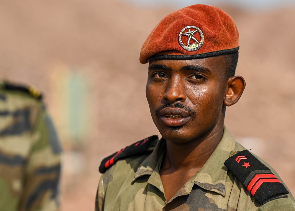 SFAB Trains Djiboutian Forces at the Range