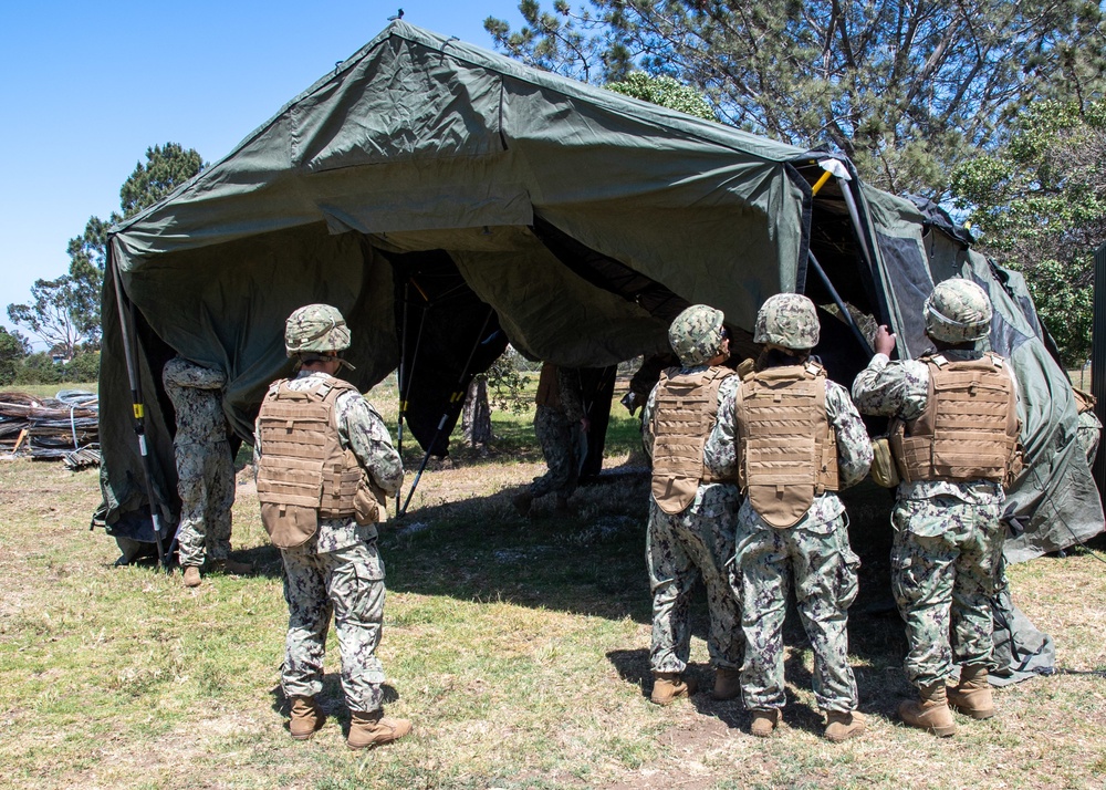 US Navy Seabees with NMCB-5 start Command Post Exercise Two