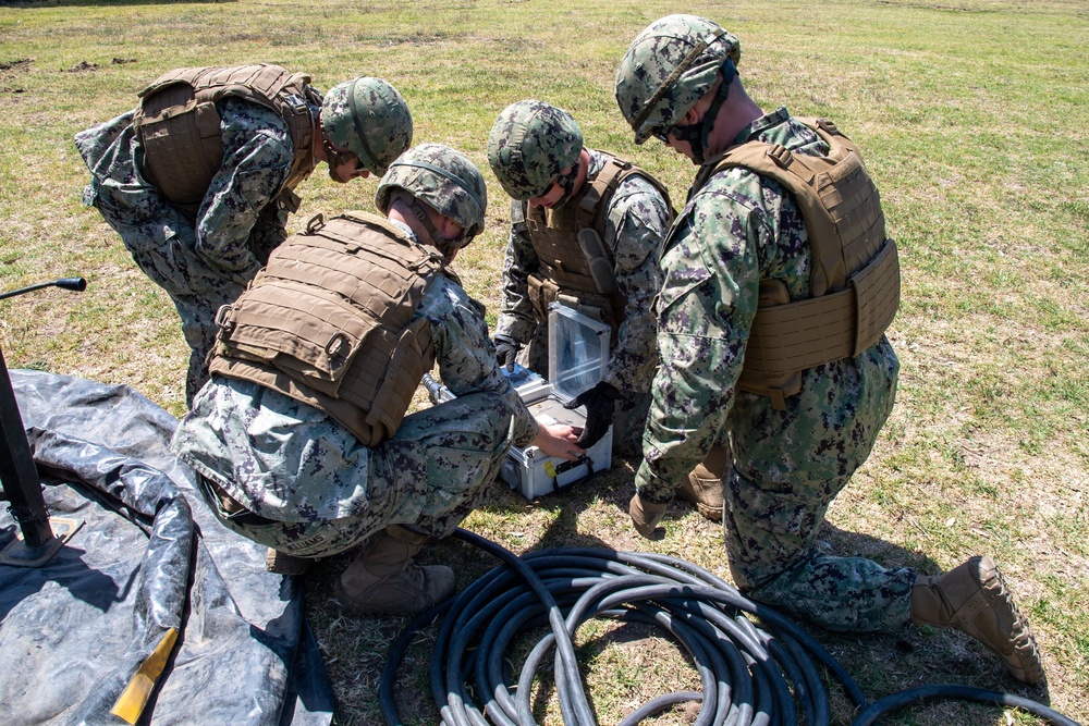 US Navy Seabees with NMCB-5 start Command Post Exercise Two