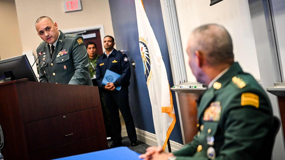 General Eduardo Enrique Zapateiro Altamiranda visits the IADC, Speaks to Students