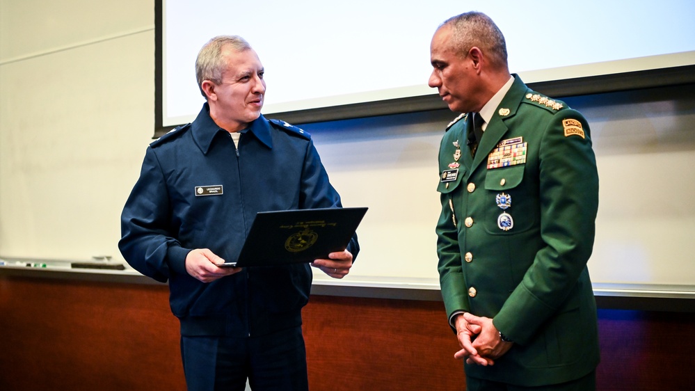 General Eduardo Enrique Zapateiro Altamiranda visits the IADC, Speaks to Students