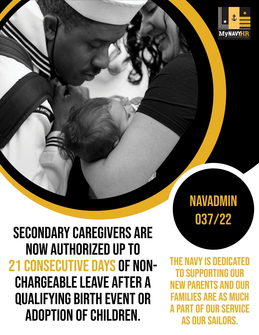 Secondary Caregiver NAVADMIN Update