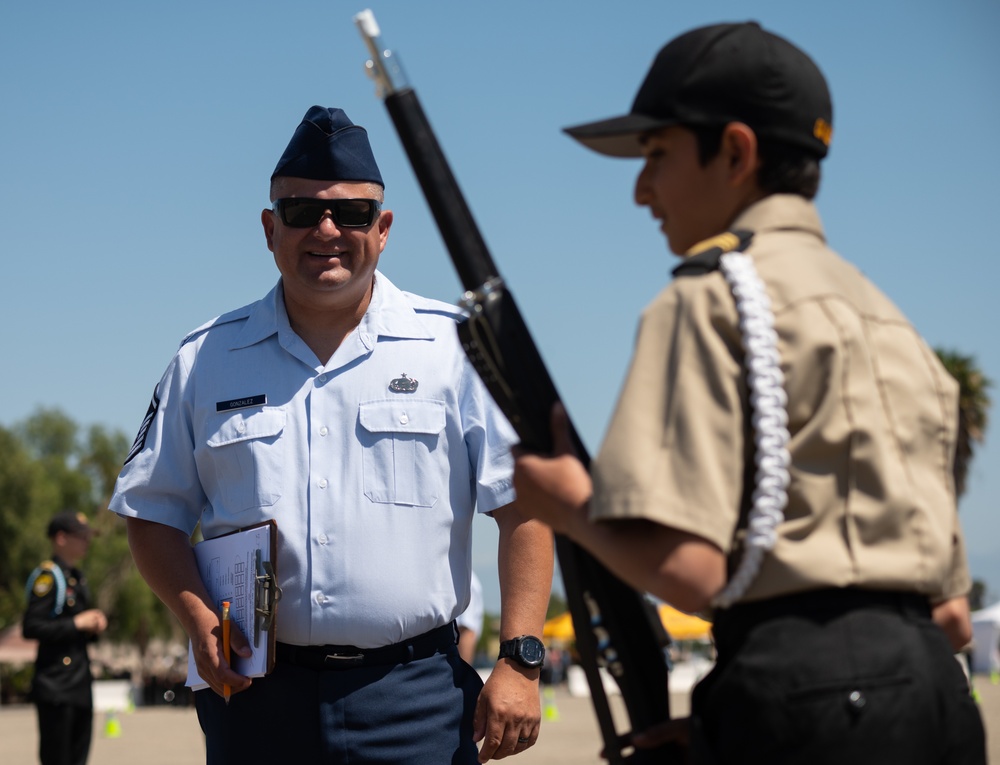 Airmen judge California Cadet Corps statewide drill competition