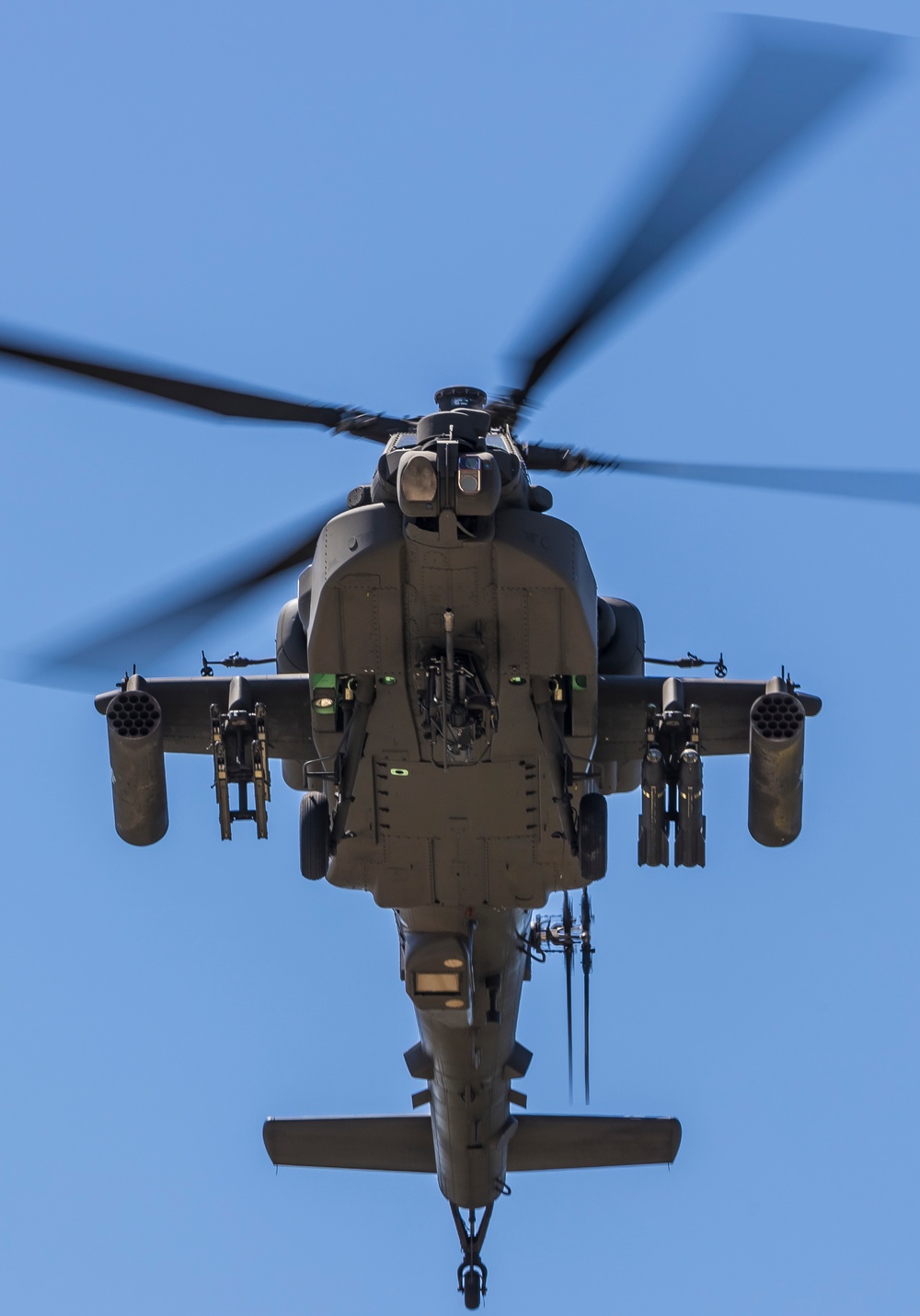 The 3rd Combat Aviation Brigade sends rounds down range during aerial gunnery