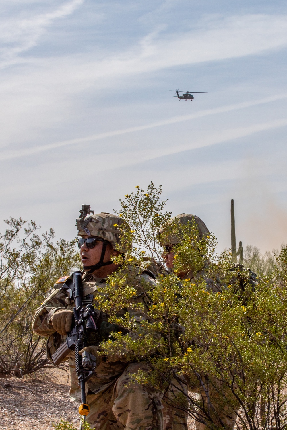 Arizona National Guard Soldiers Conduct Air Assault Training