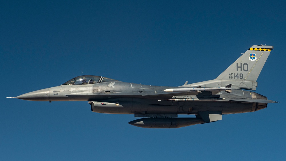 Fairchild KC-135s support Holloman F-16s