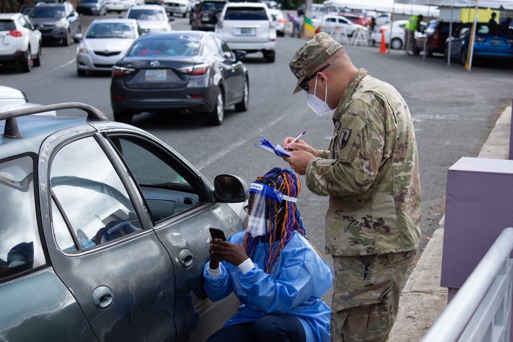 JTF-PR COVID-19 testing site, Barranquitas
