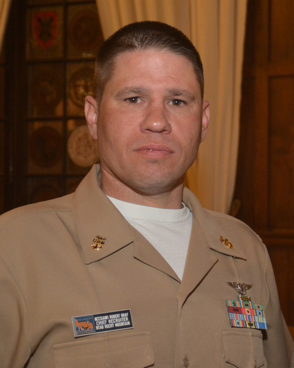 Navy Talent Acquisition Group Rocky Mountain Chief Recruiter, Master Chief Navy Career Counselor Benjamin Chester