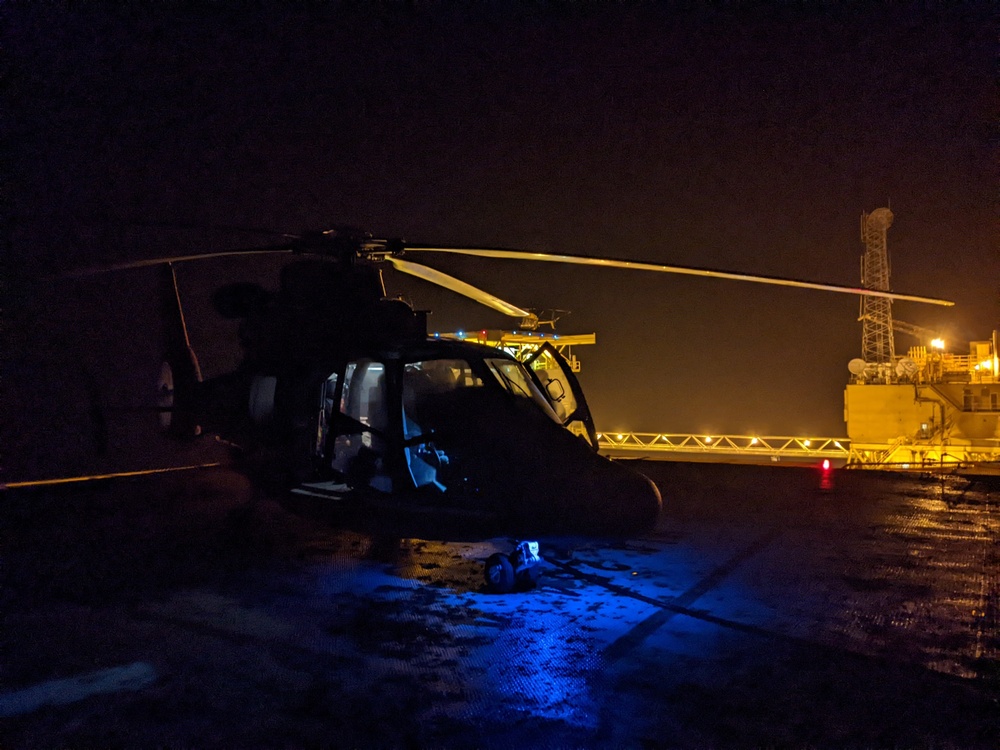 Coast Guard medevacs passenger from cruise ship 160 miles southeast of Galveston, Texas