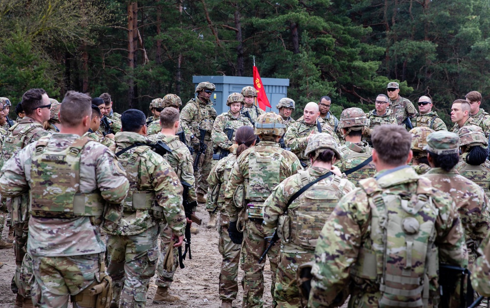 HHB of the 3-29th FA ruck march to the Range