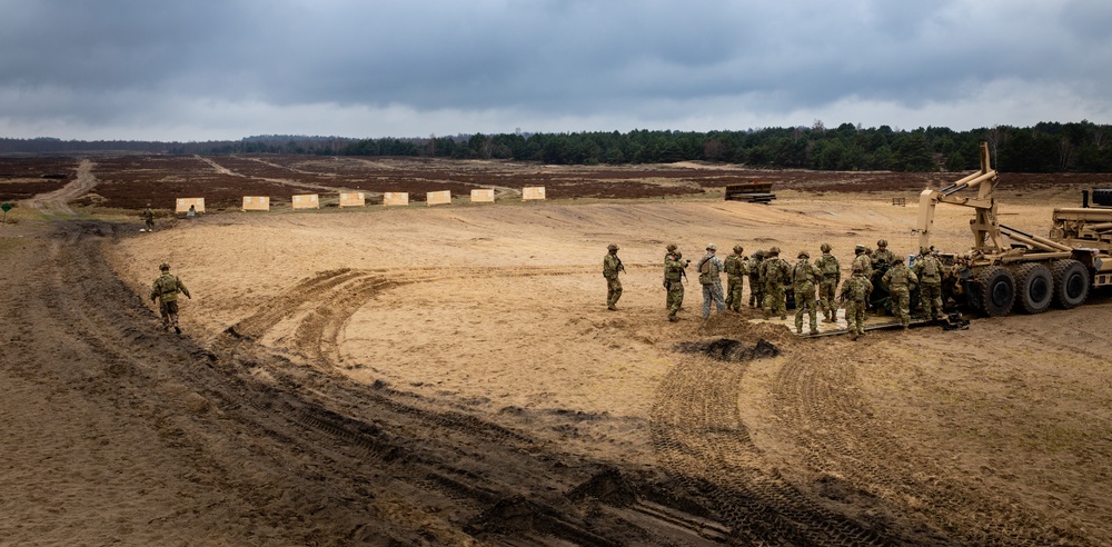 HHB of the 3-29th FA ruck march to the Range