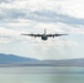 Nevada Air Guard C-130H Hercules Flies over Pyramid Lake during ESGR Boss Flight