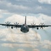 Nevada Air Guard C-130H Hercules Flies over Pyramid Lake during ESGR Boss Flight