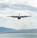 Nevada Air Guard C-130H Hercules Flies over Pyramid Lake during ESGR Boss Flight