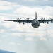 Nevada Air Guard C-130H Hercules Flies over Pyramid Lake during ESGR Boss Flight