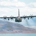 Nevada Air Guard C-130H Hercules Flies over Pyramid Lake during ESGR Boss Flight