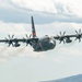 Nevada Air Guard C-130H Hercules Flies over Pyramid Lake during ESGR Boss Flight